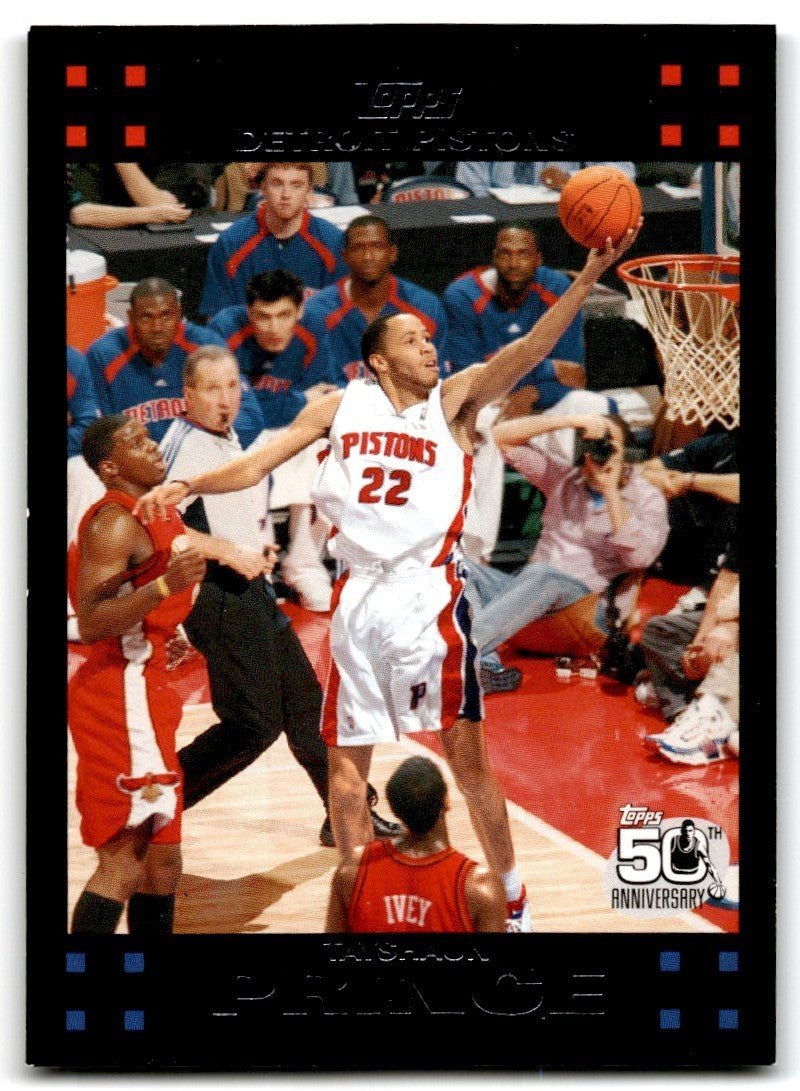 2007-08 Topps. Tayshaun Prince B Basketball Cards #92