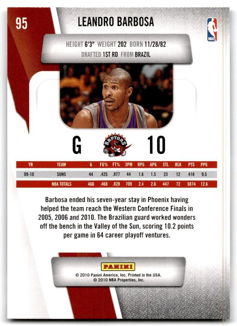 2010-11 Panini Prestige Leandro Barbosa Basketball Cards #95