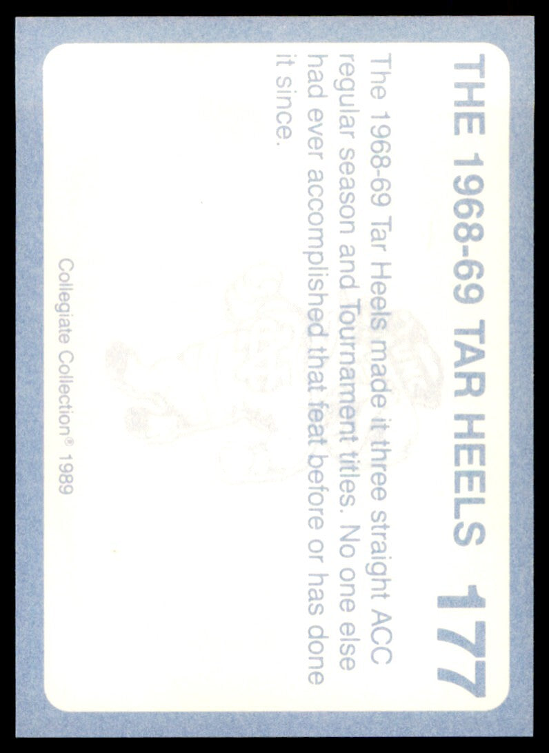 1989-90 Collegiate Collection 1968-69 Tar Heels North Carolina Tar Heels #177