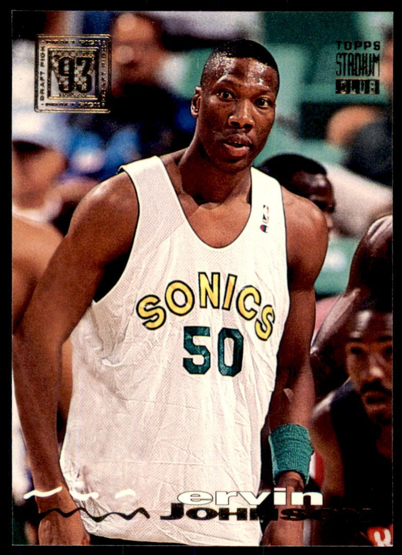 1993-94 Stadium Club Ervin Johnson Seattle SuperSonics #36