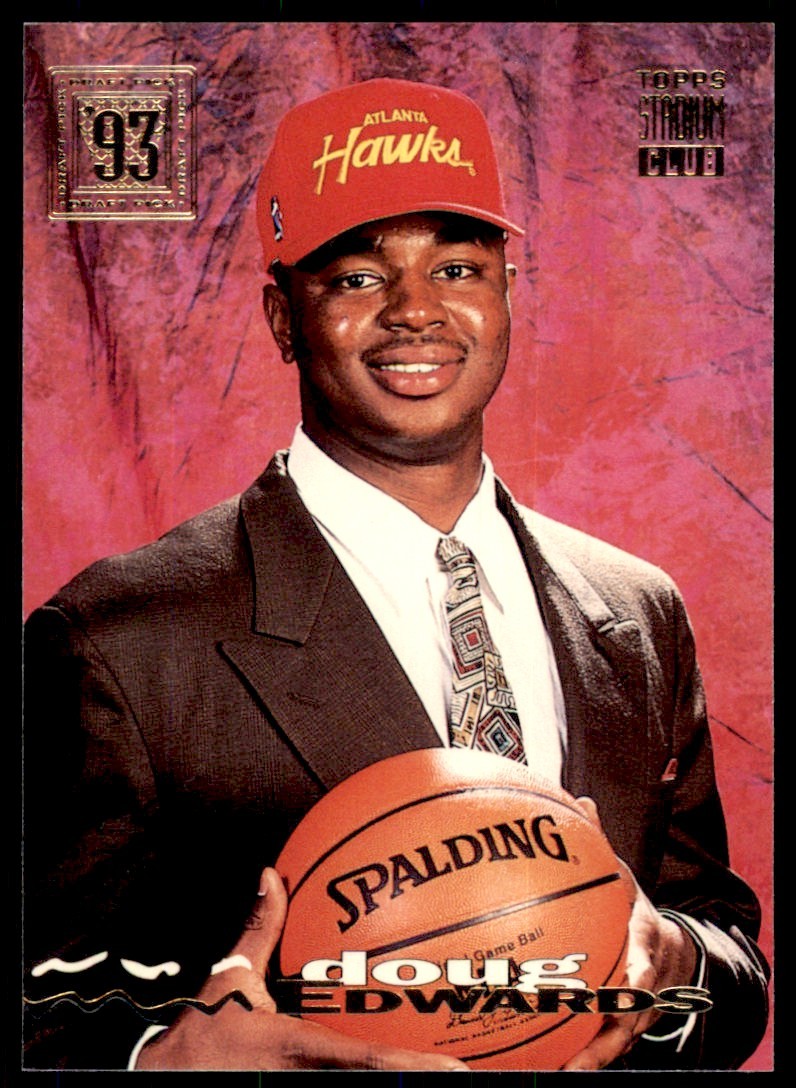 1993-94 Stadium Club Doug Edwards Atlanta Hawks. #150