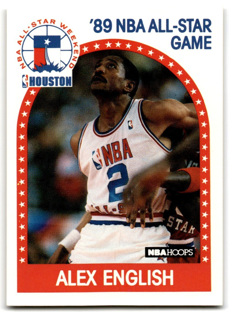 1989-90 NBA Hoops Alex English Basketball Cards #133