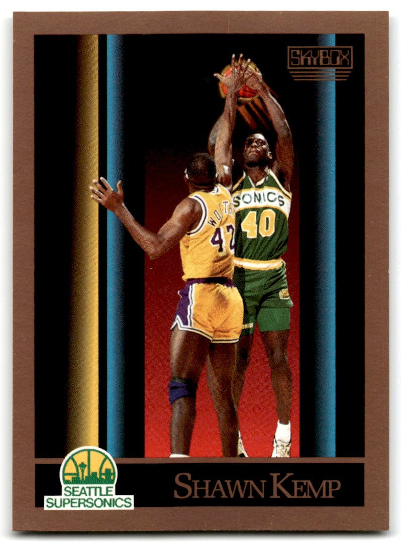 1990-91 SkyBox Shawn Kemp Basketball Cards #268