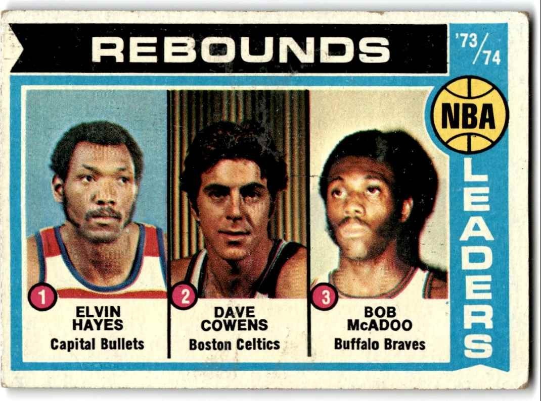 1972-73 Topps Hayess/Cowens/McAdoo Basketball Cards #148
