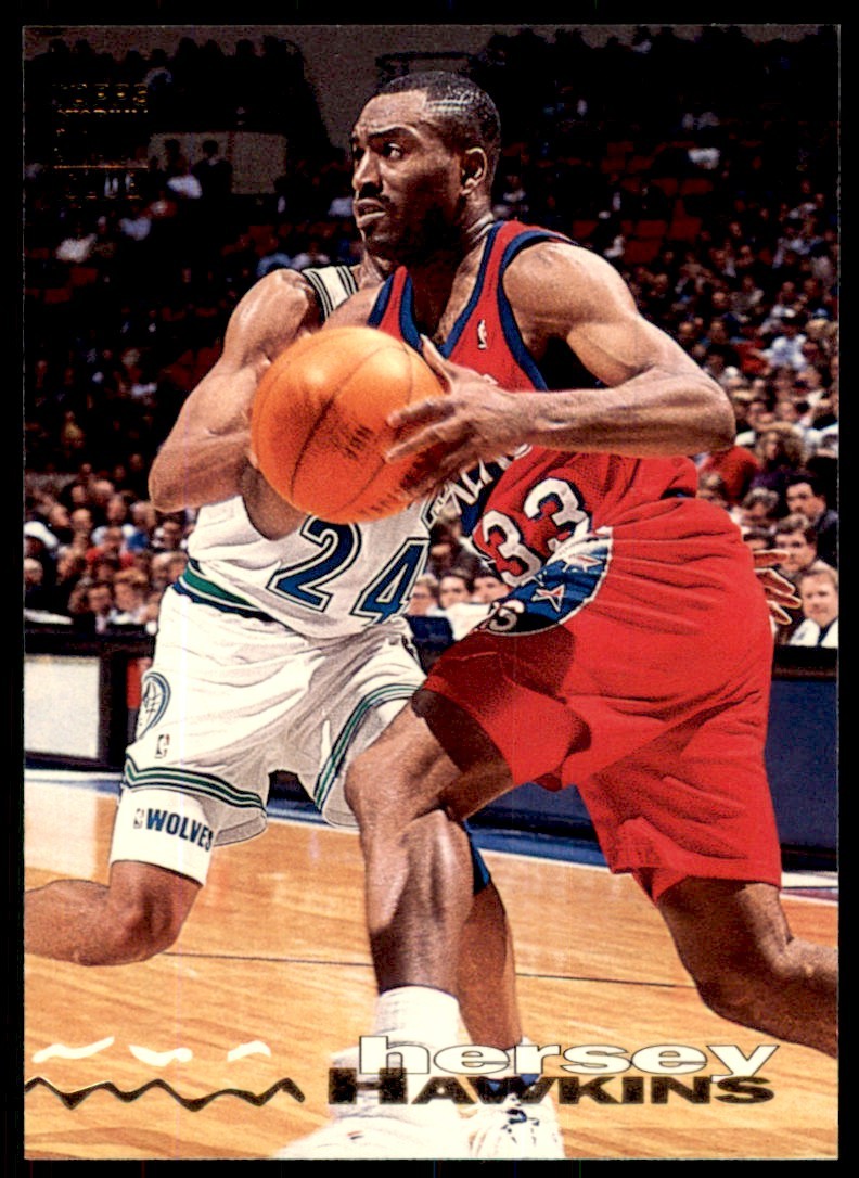 1993-94 Stadium Club Hersey Hawkins Philadelphia 76ers #25