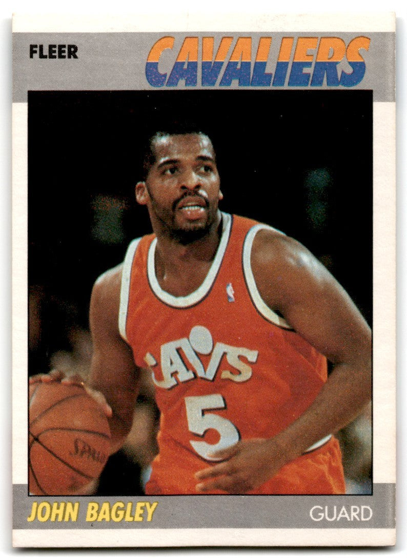 1987-88 Fleer John Bagley Basketball Cards #5