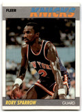 1987-88 Fleer Rory Sparrow Basketball Cards #102