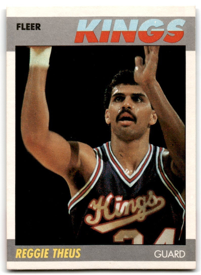 1987-88 Fleer Reggie Theus Basketball Cards #105