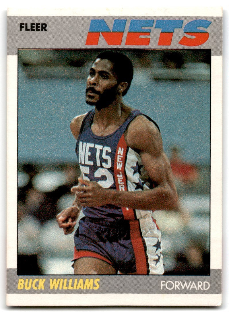 1987-88 Fleer Buck Williams Basketball Cards #120