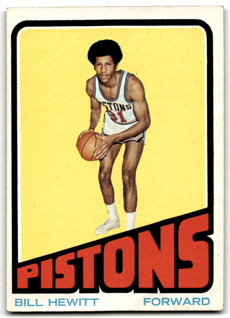 1972-73 Topps Bill Hewitt A Basketball Cards #107