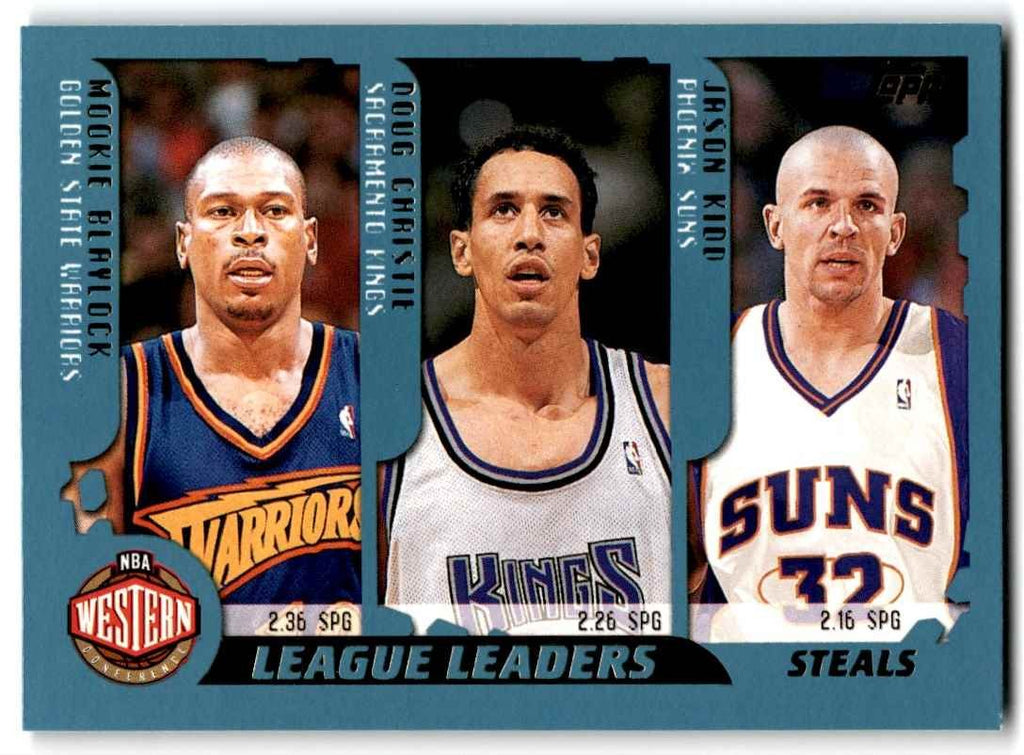 2001-02 Topps League Leaders Basketball Cards #218