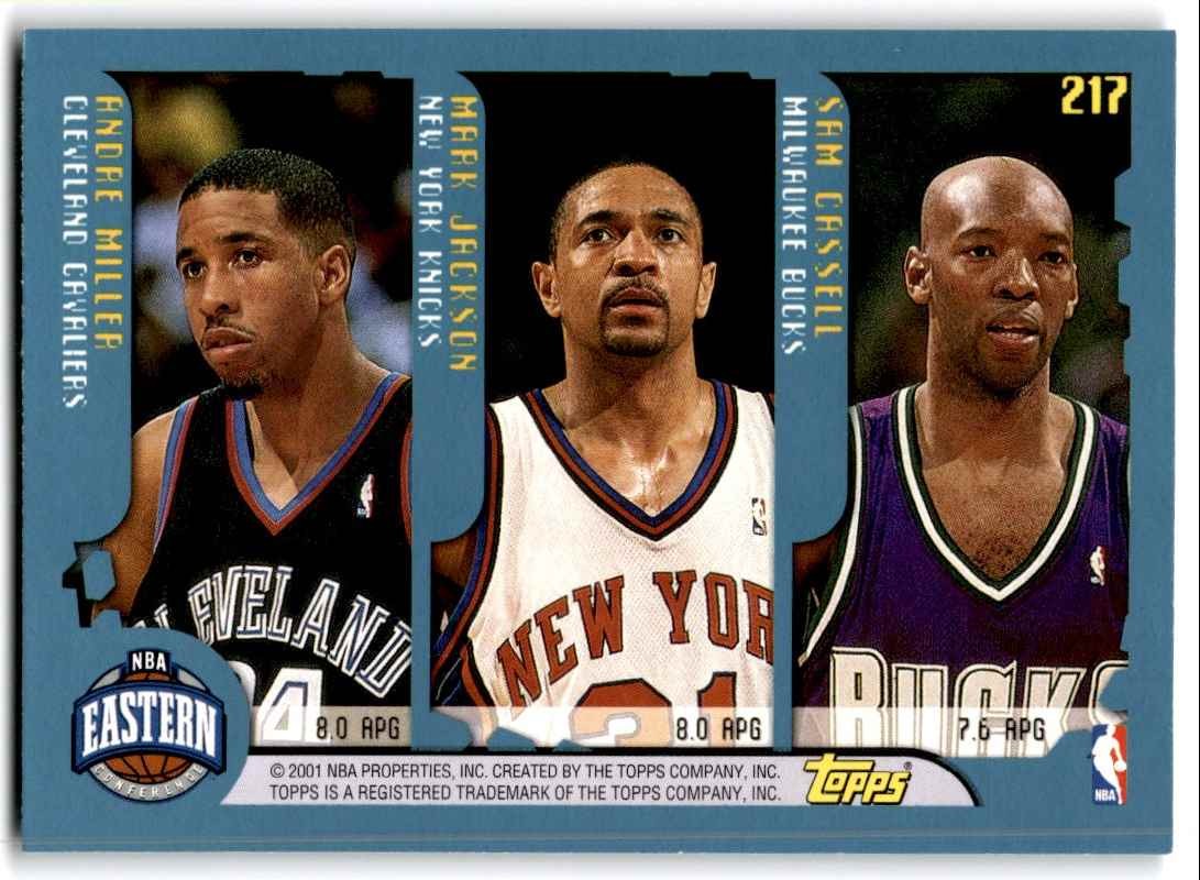 2001-02 Topps League Leaders Basketball Cards #217