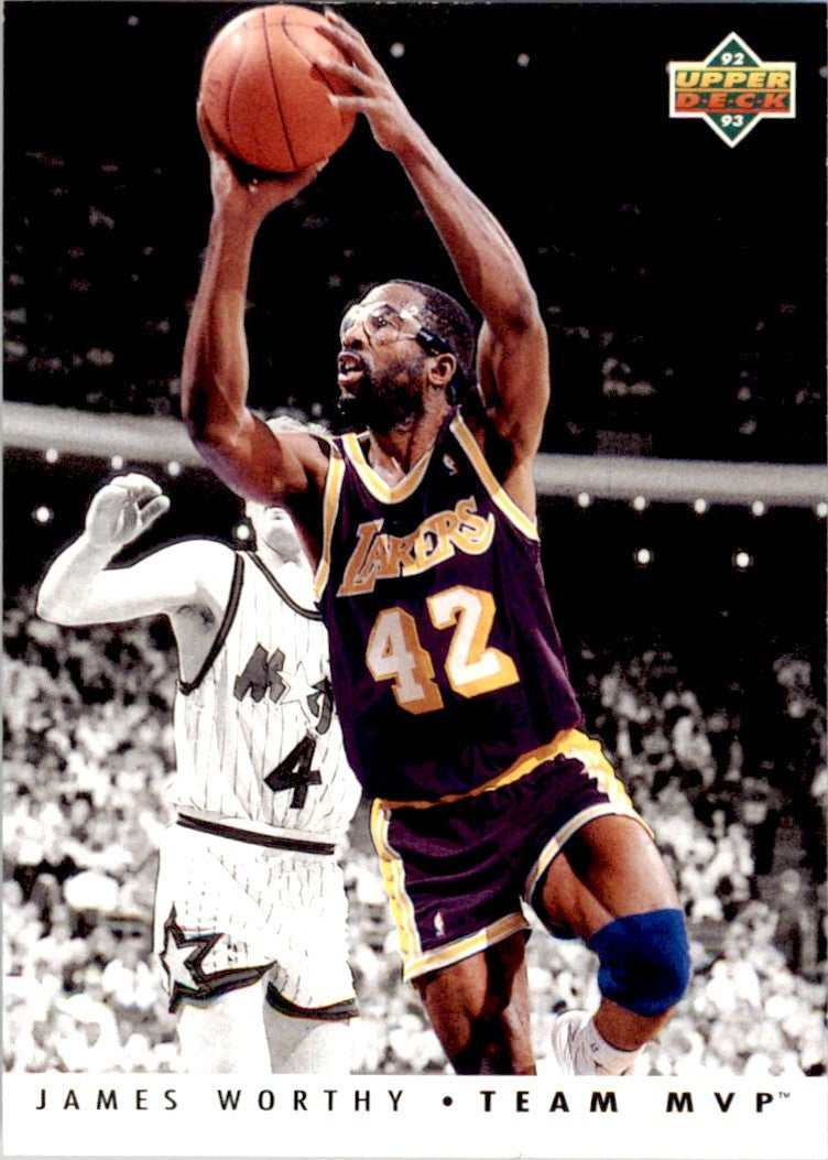 1992-93 Upper Deck James Worthy Los Angeles Lakers #TM14