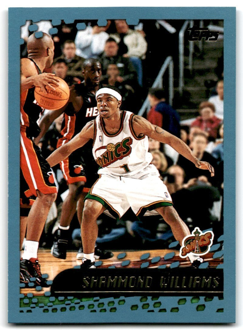 2001-02 Topps Shammond Williams A Basketball Cards #103