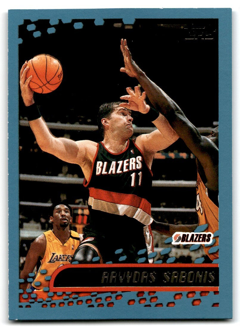 2001-02 Topps Arvydas Sabonis A Basketball Cards #78