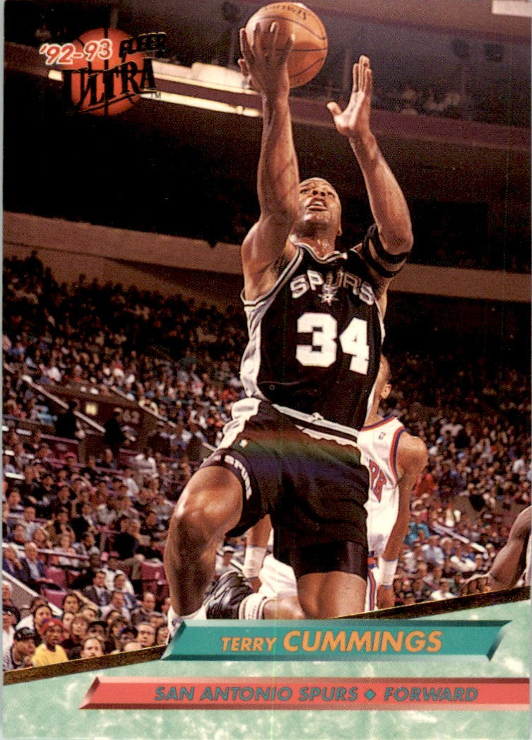1992-93 Fleer Ultra Terry Cummings San Antonio Spurs #164