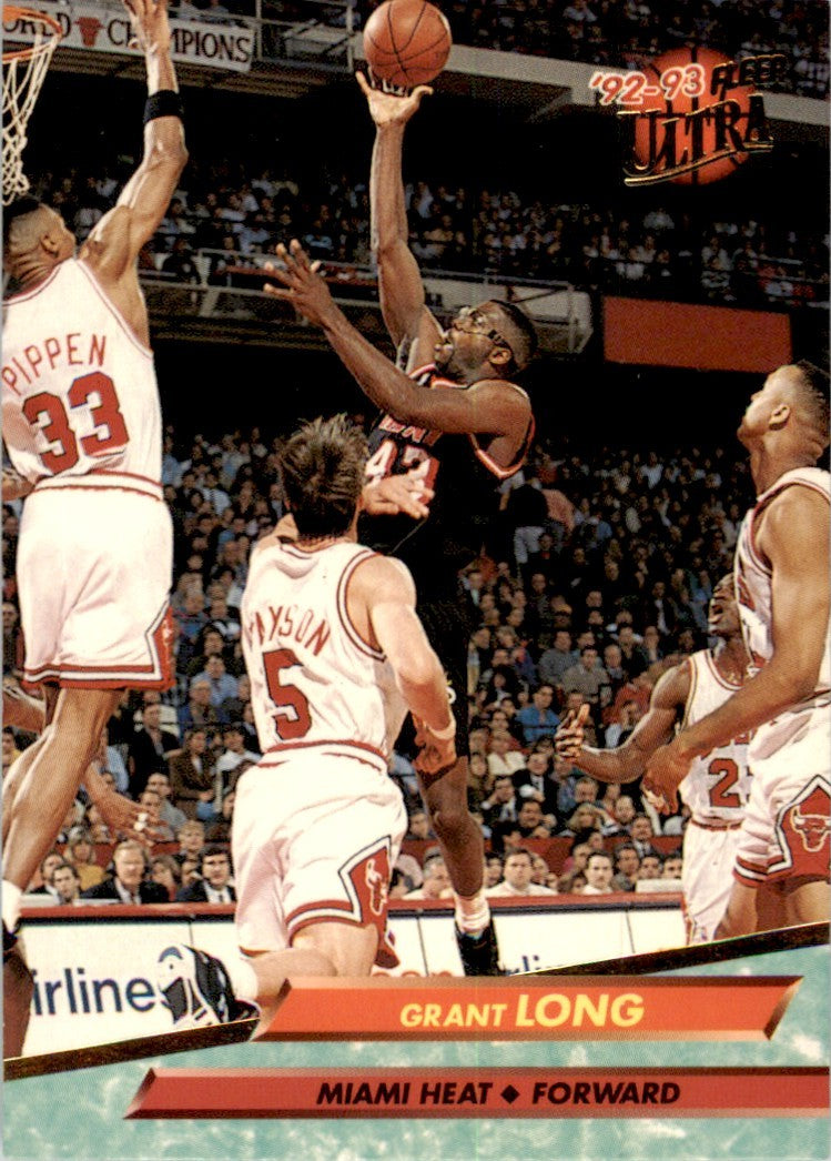 1992-93 Fleer Ultra Grant Long Miami Heat #100