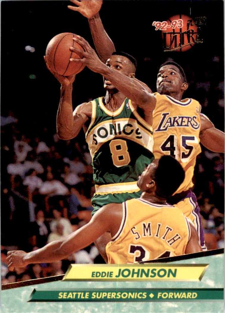 1992-93 Fleer Ultra Eddie Johnson Seattle SuperSonics #171
