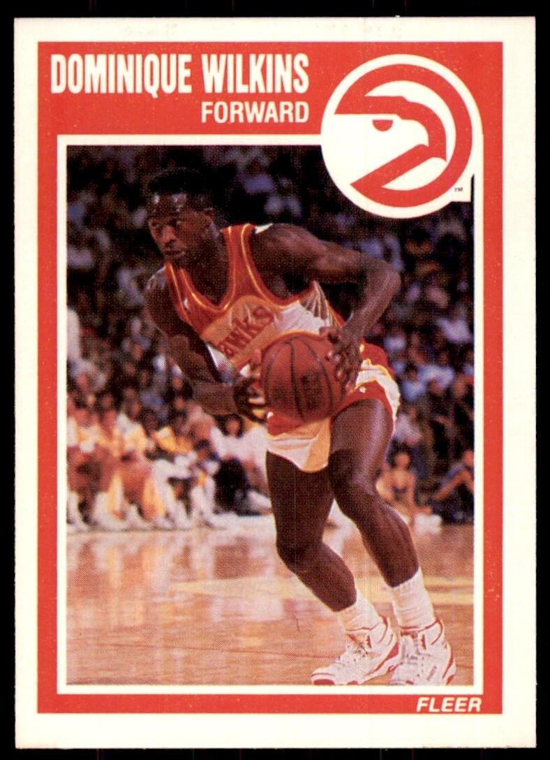 1989-90 Fleer. Dominique Wilkins A Basketball Cards #7