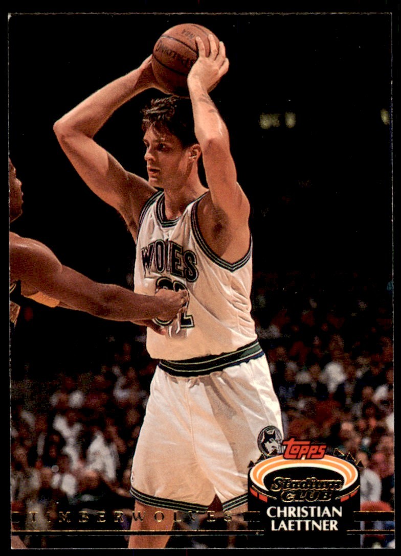 1992-93 Stadium Club Christian Laettner Minnesota Timberwolves #218