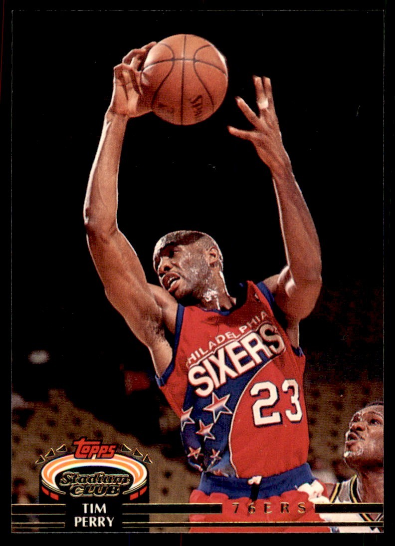 1992-93 Stadium Club Tim Perry Philadelphia 76ers #219