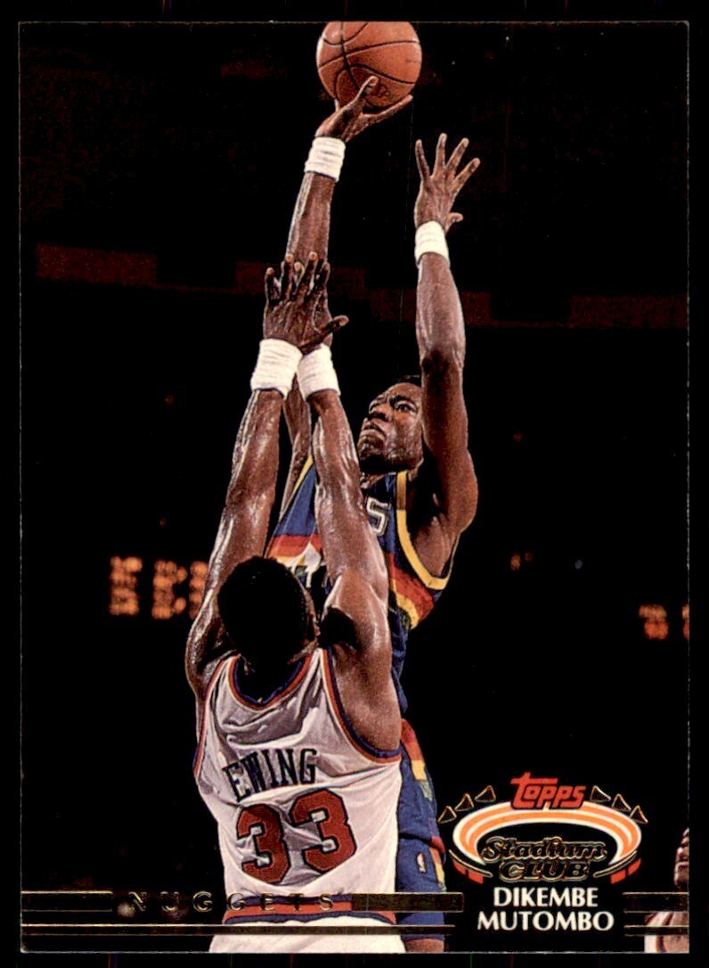 1992-93 Stadium Club Dikembe Mutombo Basketball Cards #273