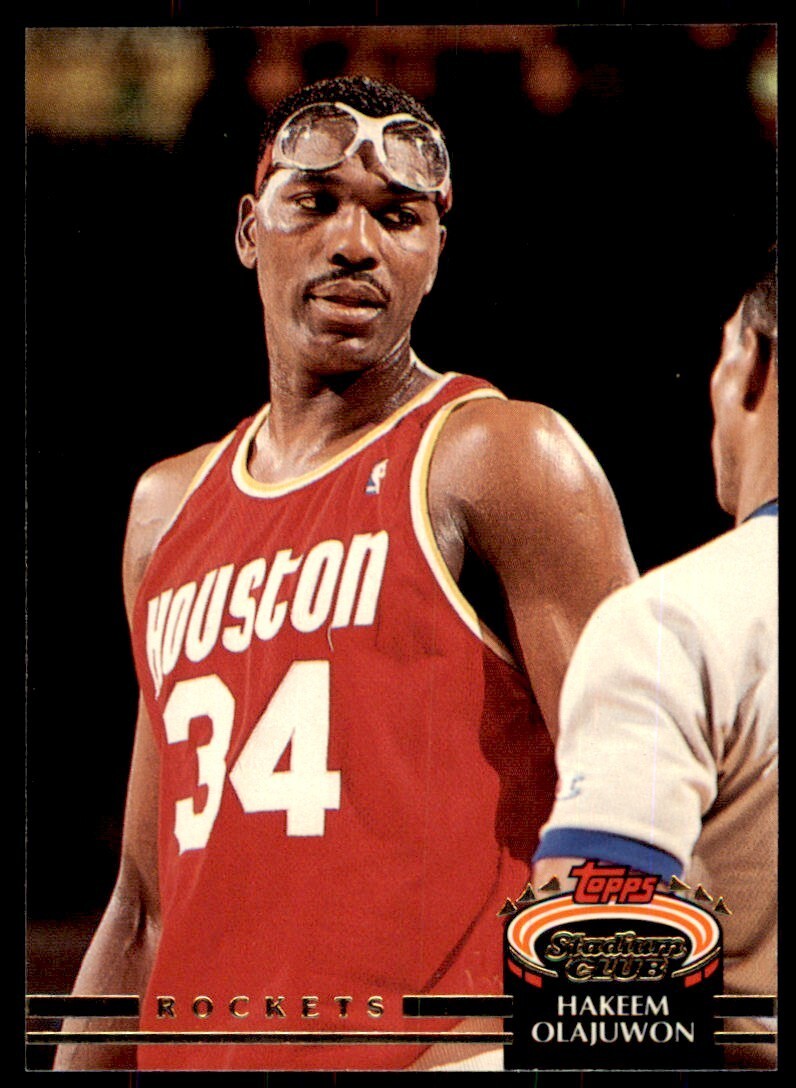 1992-93 Stadium Club Hakeem Olajuwon Basketball Cards #220