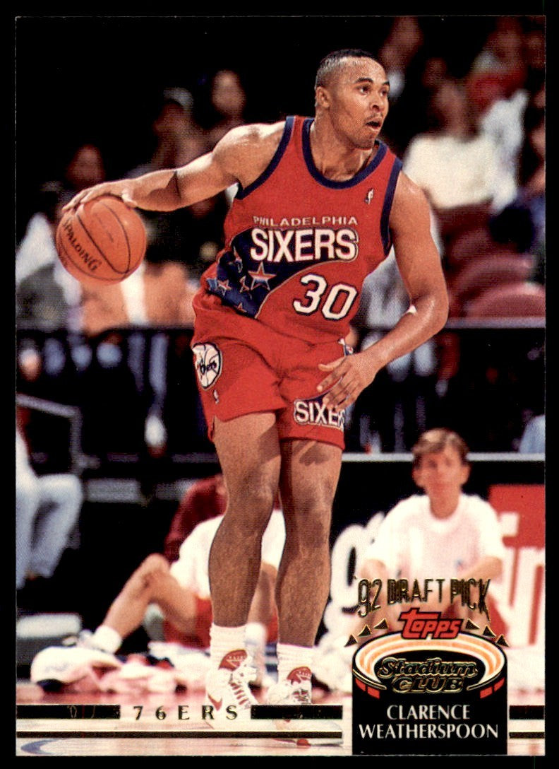 1992-93 Stadium Club Clarence Weatherspoon Philadelphia 76ers #346