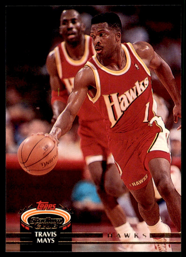 1992-93 Stadium Club Travis Mays Atlanta Hawks #311