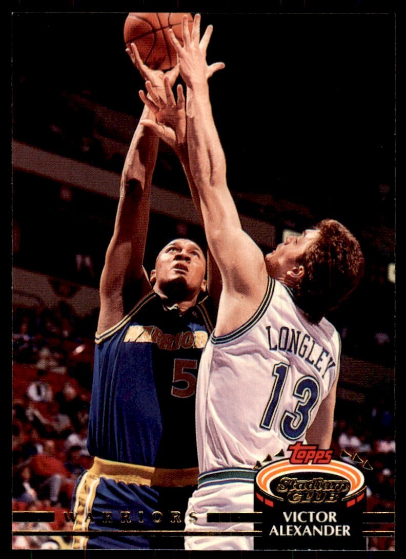 1992-93 Stadium Club Victor Alexander Basketball Cards #348