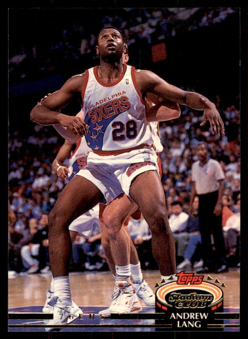 1992-93 Stadium Club Andrew Lang Basketball Cards #230