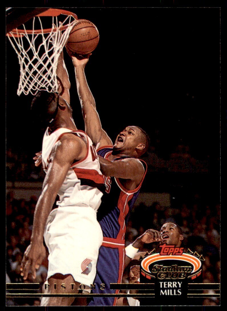 1992-93 Stadium Club Terry Mills Basketball Cards #235