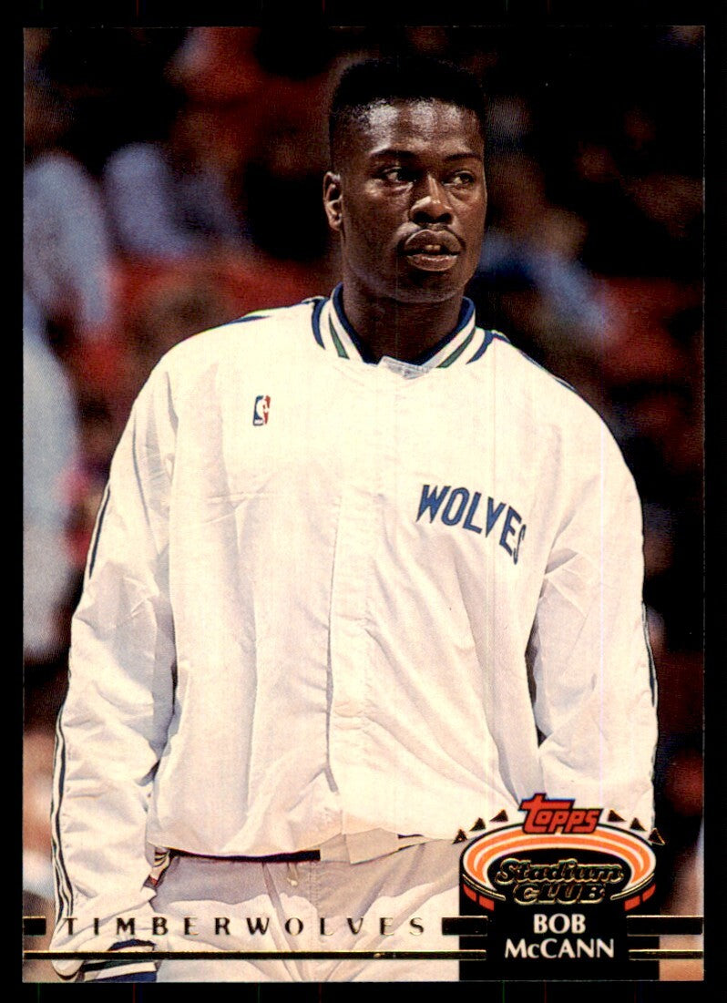 1992-93 Stadium Club Bob McCann Basketball Cards #301