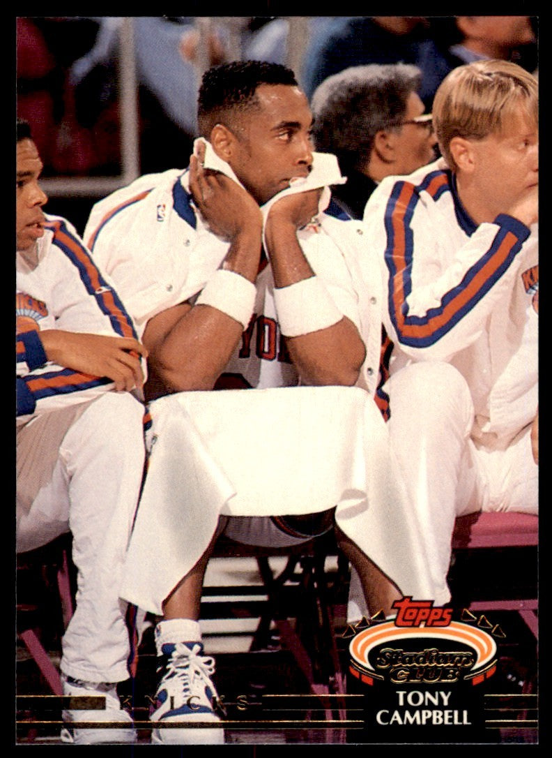 1992-93 Stadium Club Tony Campbell New York Knicks #233