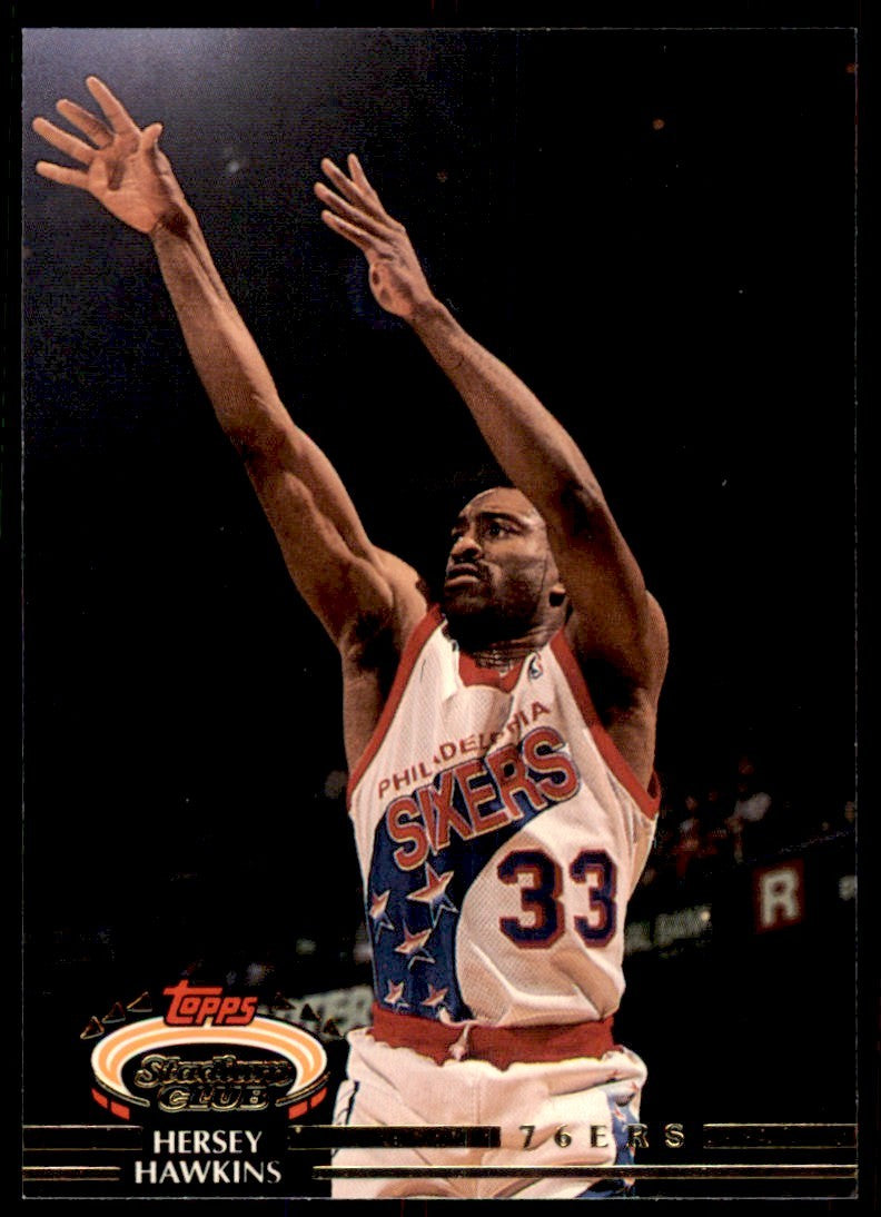 1992-93 Stadium Club Hersey Hawkins Philadelphia 76ers #26