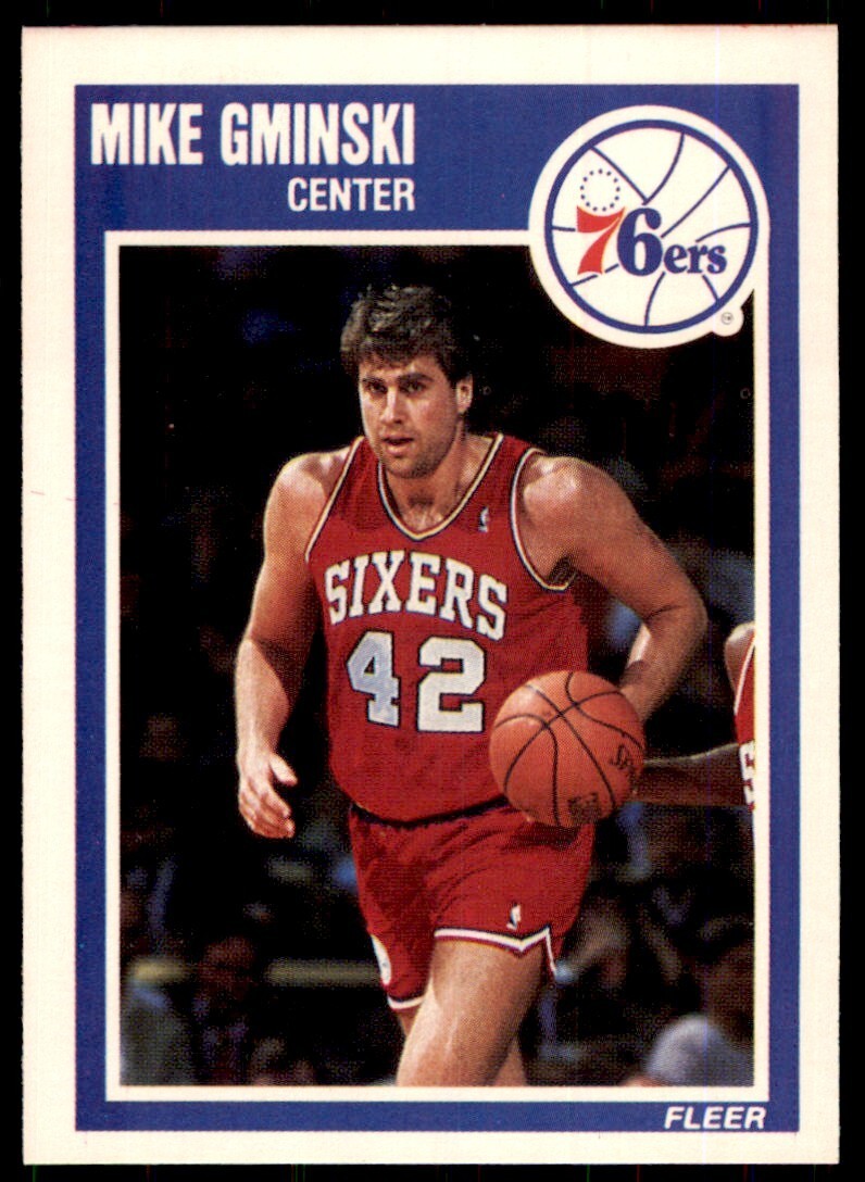 1989-90 Fleer Mike Gminski Basketball Cards #116