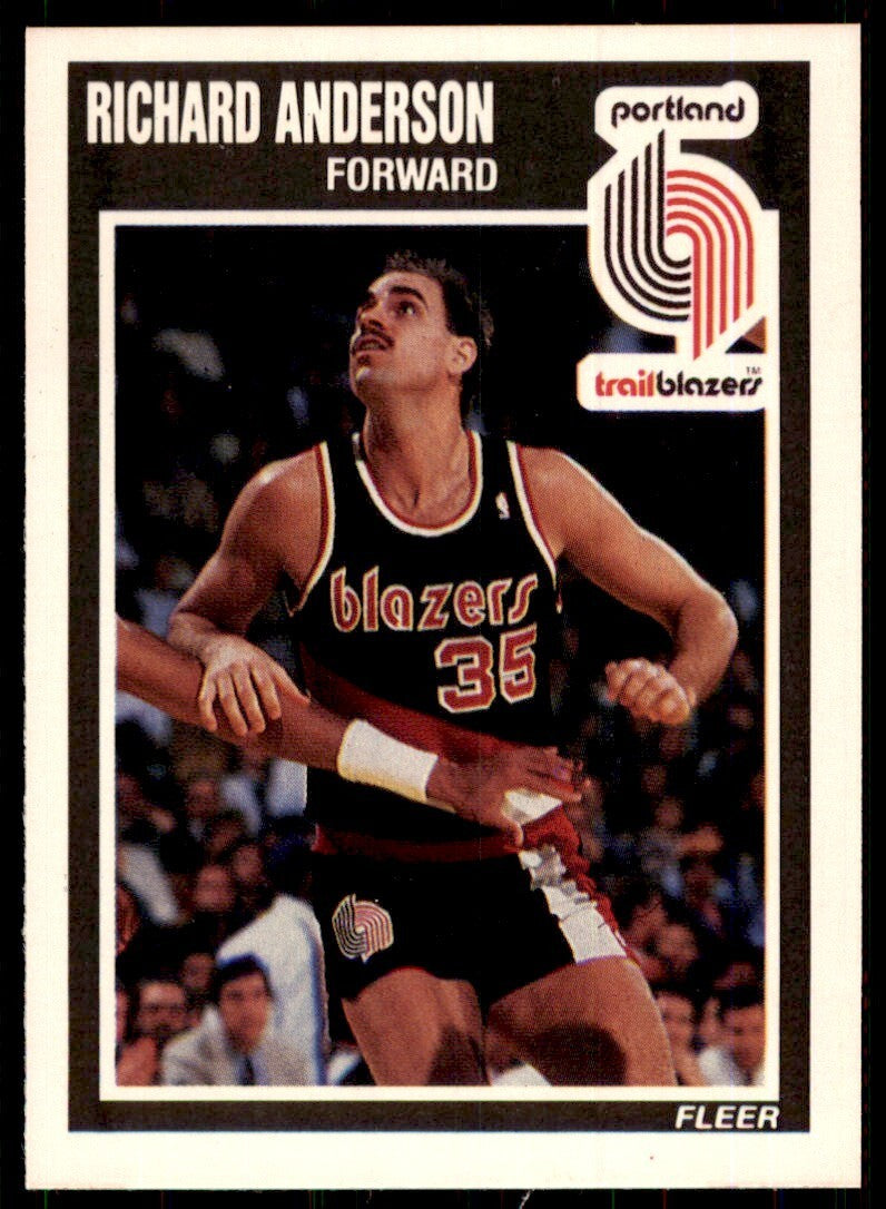 1989-90 Fleer Richard Anderson Basketball Cards #126