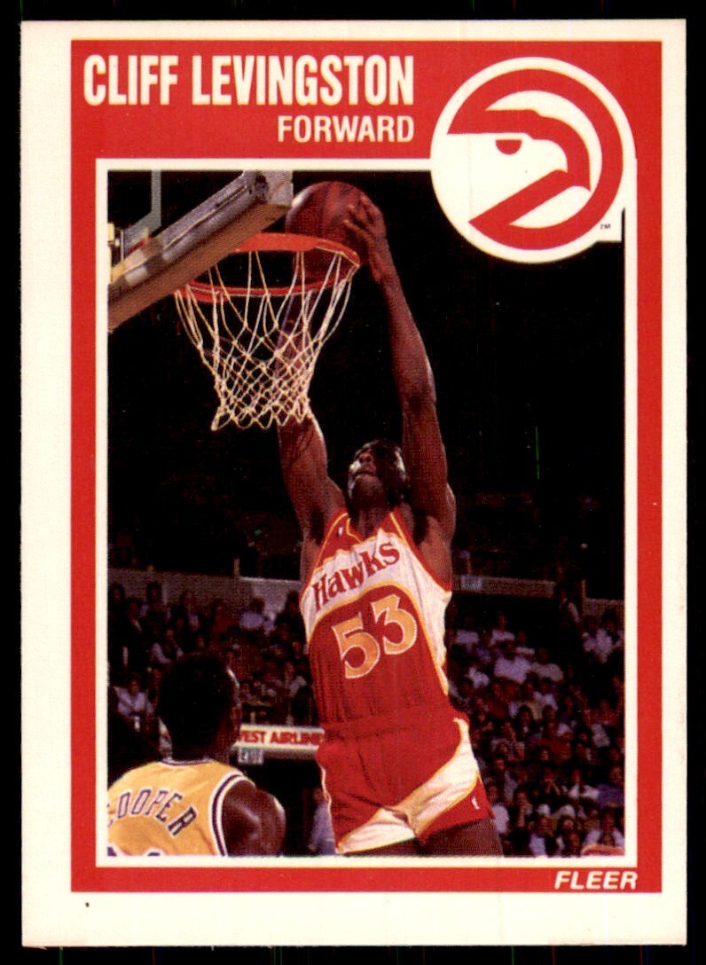 1989-90 Fleer Cliff Levingston A Basketball Cards #3