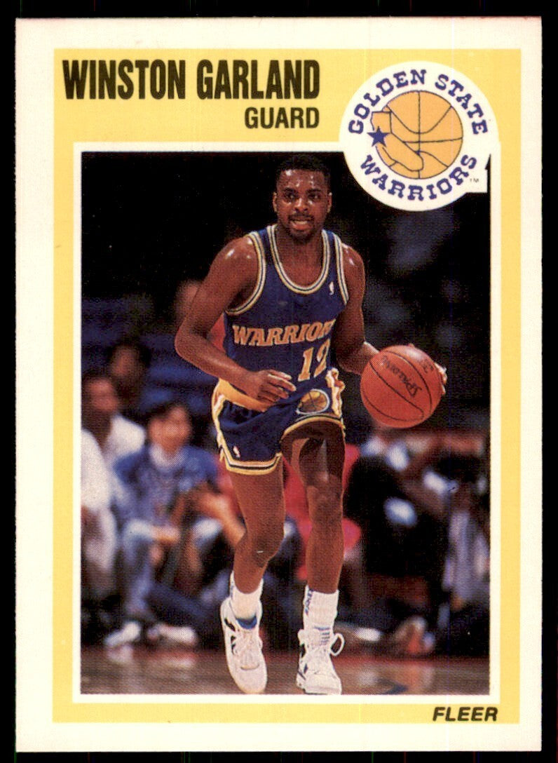 1989-90 Fleer Winston Garland Basketball Cards #53