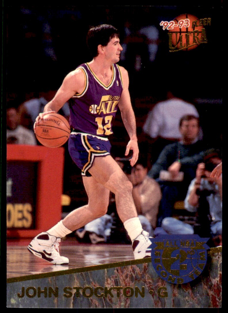 1992-93 Fleer Ultra John Stockton Utah Jazz #10 OF 15
