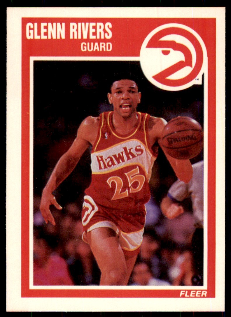 1989-90 Fleer Glenn Rivers Basketball Cards #5
