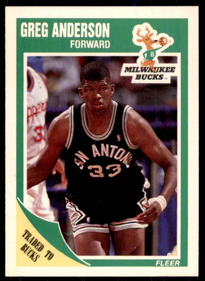 1989-90 Fleer Greg Anderson Basketball Cards #85