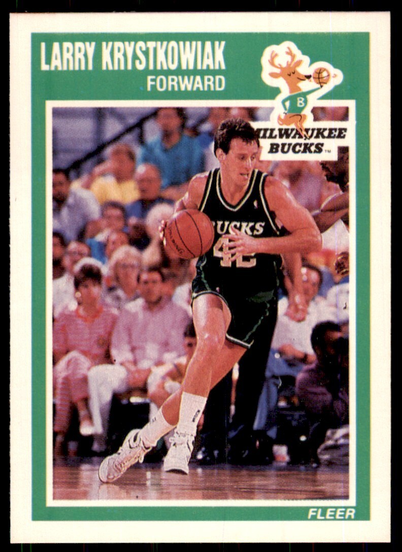 1989-90 Fleer Larry Krystkowiak Basketball Cards #87