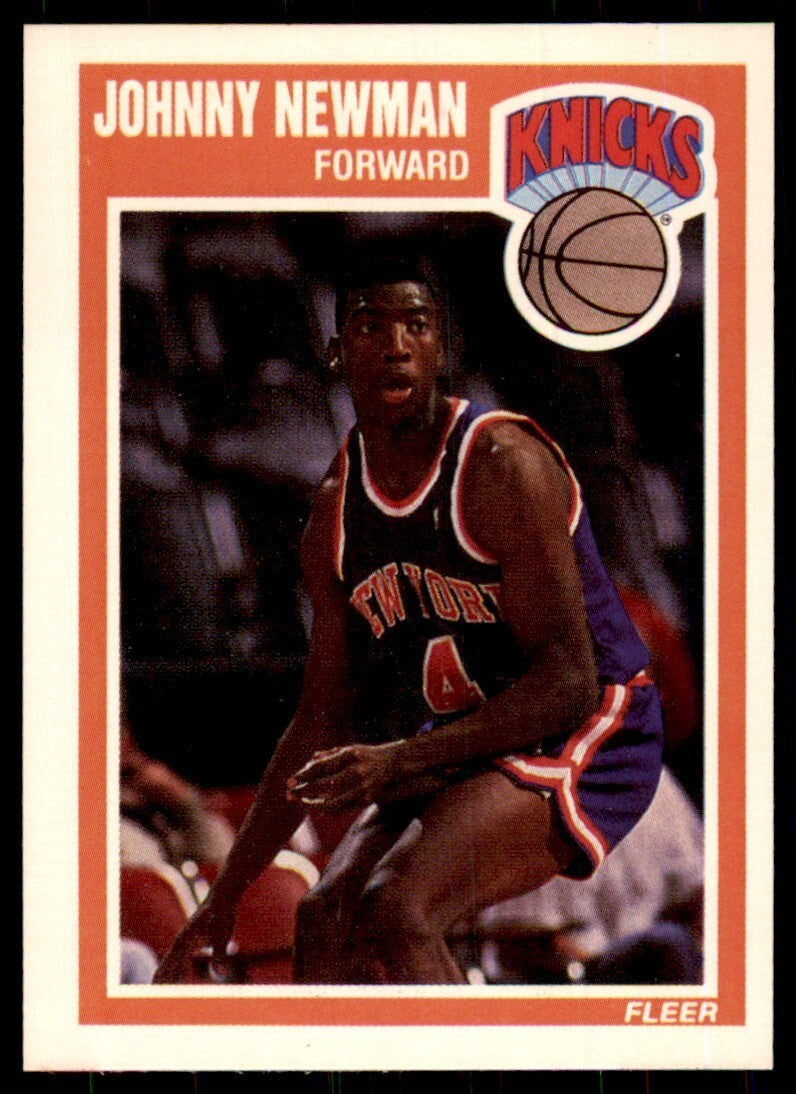 1989-90 Fleer Johnny Newman Basketball Cards #102