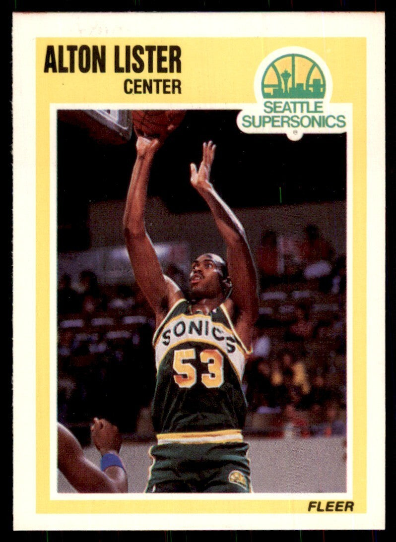 1989-90 Fleer. Alton Lister Basketball Cards #147