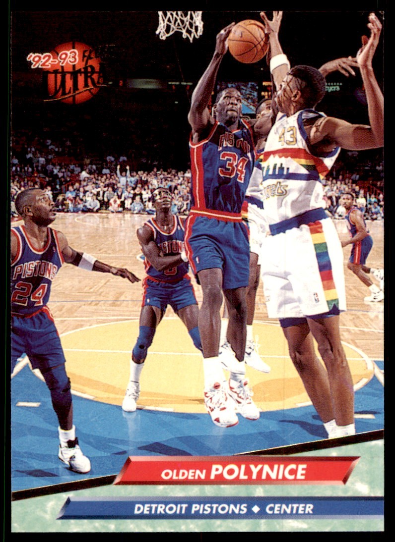 1992-93 Fleer Ultra. Olden Polynice Detroit Pistons #259