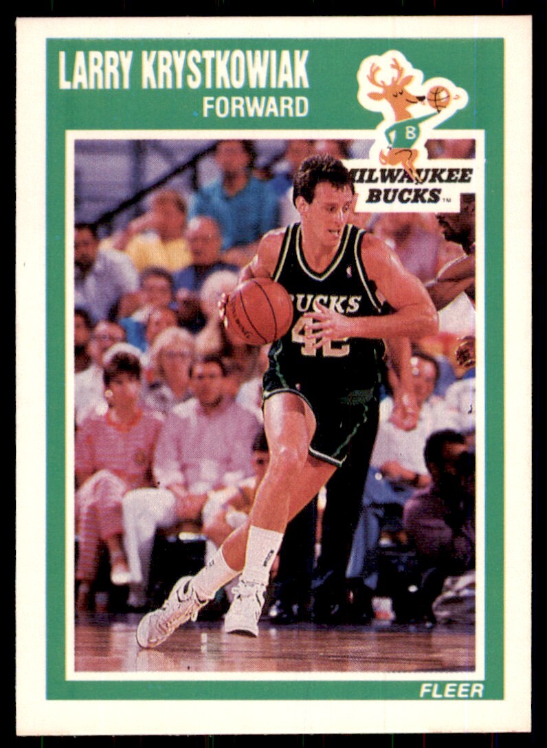 1989-90 Fleer. Larry Krystkowiak Basketball Cards #87