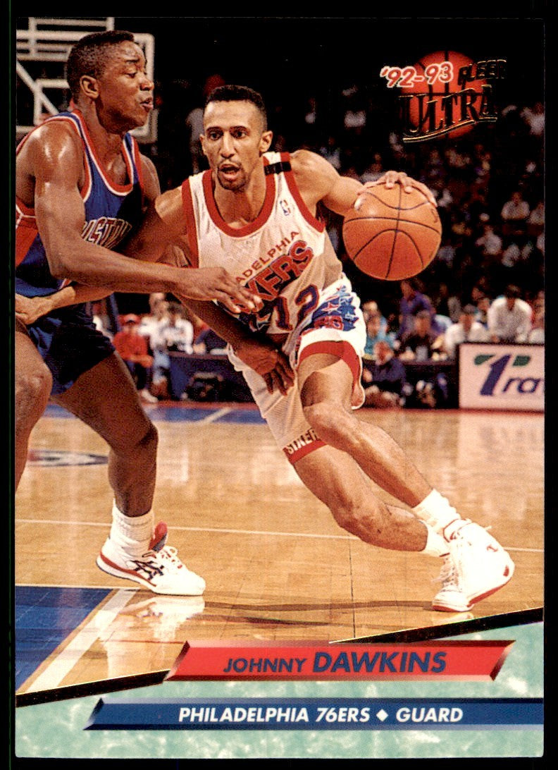 1992-93 Fleer Ultra. Johnny Dawkins Philadelphia 76ers #137