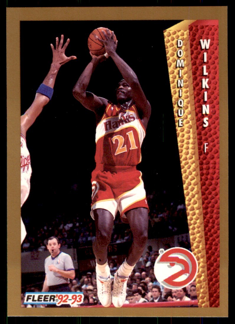 1992-93 Fleer Dominique Wilkins Basketball Cards #8
