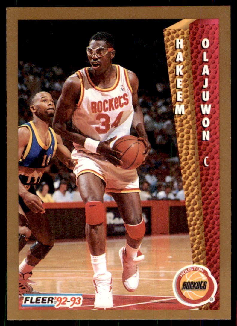 1992-93 Fleer Hakeem Olajuwon Basketball Cards #84